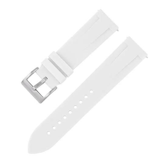 Hvit Silikon-Strap | 20 mm og 22 mm