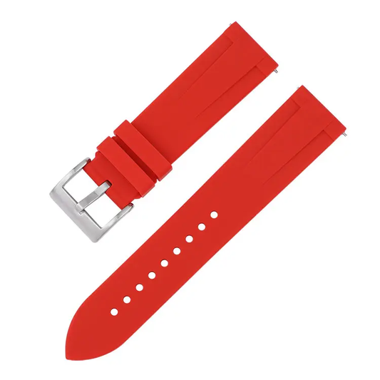 Rød Silikon-Strap | 20 mm og 22 mm