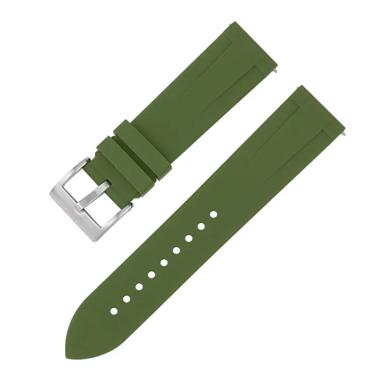 OIivengrønn Silikon-Strap | 20 mm og 22 mm